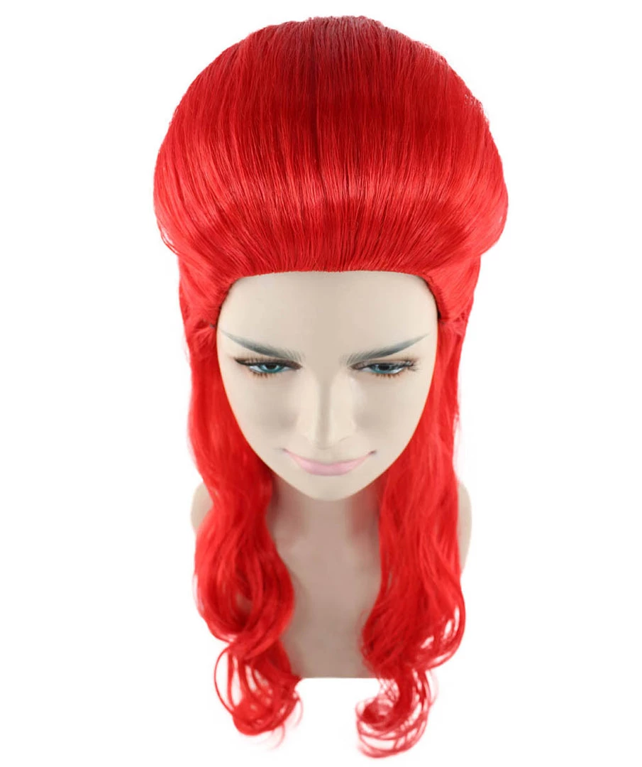 HPO Poison Womens Wig | Long Red Cosplay Wig | Premium Breathable Capless Cap Men's 7 HPO Poison Womens Wig | Long Red Cosplay Wig | Premium Breathable Capless Cap Men's