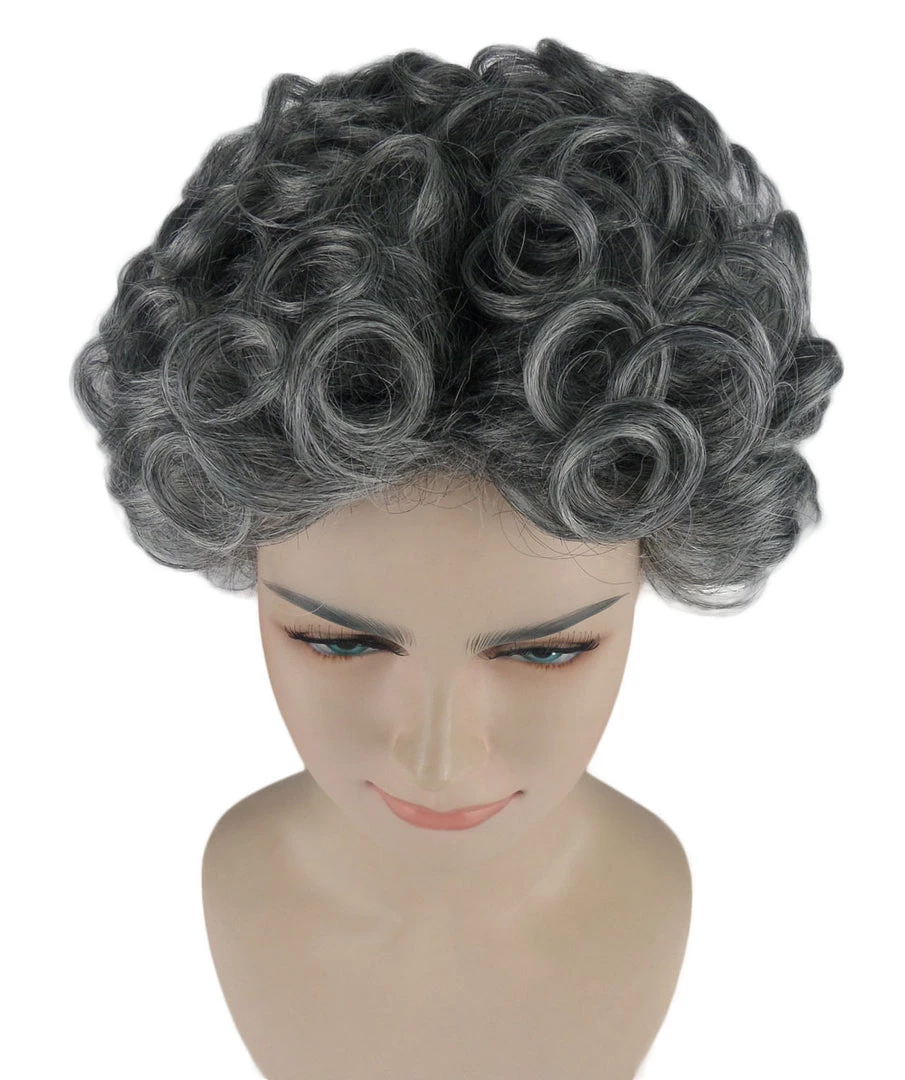 HPO Womens Old Grandma Wig | Character Play Cosplay Halloween Wig | Premium Breathable Capless Cap 7 HPO Womens Old Grandma Wig | Character Play Cosplay Halloween Wig | Premium Breathable Capless Cap