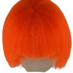 HPO Australian Singer Womens Wig | Neon Orange Large Celebrity Cosplay Wigs | Premium Breathable Capless Cap 17 HPO Australian Singer Womens Wig | Neon Orange Large Celebrity Cosplay Wigs | Premium Breathable Capless Cap
