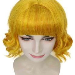 BC Adult Women's Gold Color Wavy Shoulder Length Trendy Wig 13 BC Adult Women's Gold Color Wavy Shoulder Length Trendy Wig