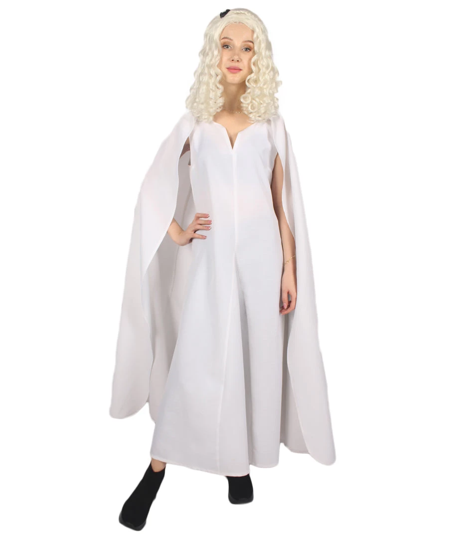 HPO Adult Women's Queen Costume | White Cosplay Costume 1 HPO Adult Women's Queen Costume | White Cosplay Costume
