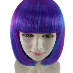 BC Adult Women's Multi Color Straight Shoulder Length Trendy Bob Wig