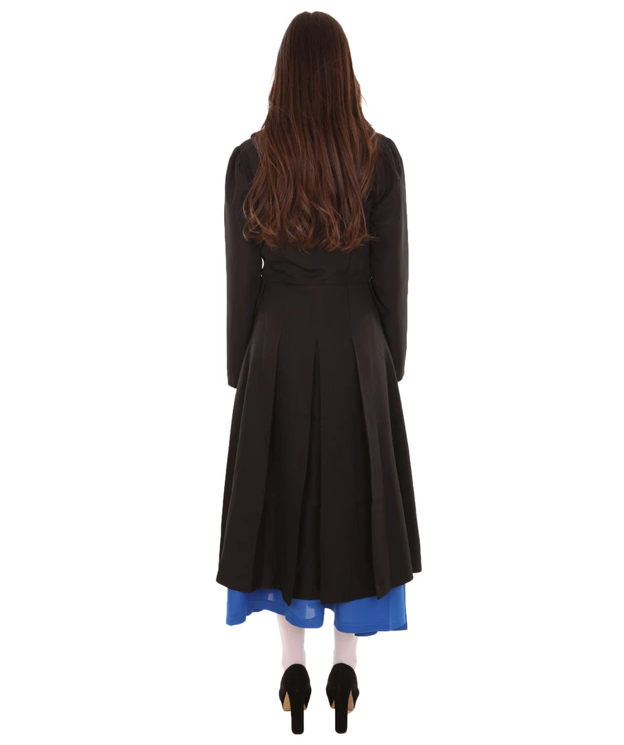 HPO Adult Women's English Nanny Marry TV/Movie Costume | Black & Blue Cosplay Costume 5 HPO Adult Women's English Nanny Marry TV/Movie Costume | Black & Blue Cosplay Costume