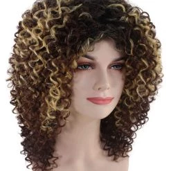 BC Pop Goddess | Women's Brown Color Curly Shoulder Length Trendy Pop Goddess Wig 14 BC Pop Goddess | Women's Brown Color Curly Shoulder Length Trendy Pop Goddess Wig