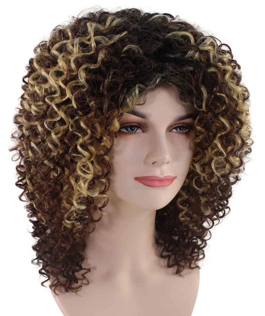 BC Pop Goddess | Women's Brown Color Curly Shoulder Length Trendy Pop Goddess Wig 6 BC Pop Goddess | Women's Brown Color Curly Shoulder Length Trendy Pop Goddess Wig