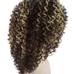 BC Pop Goddess | Women's Brown Color Curly Shoulder Length Trendy Pop Goddess Wig 13 BC Pop Goddess | Women's Brown Color Curly Shoulder Length Trendy Pop Goddess Wig
