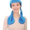 HPO Womens Candy Girl Wig | Sky Blue Cartoon Film Series Wig | Premium Breathable Capless Cap Women's