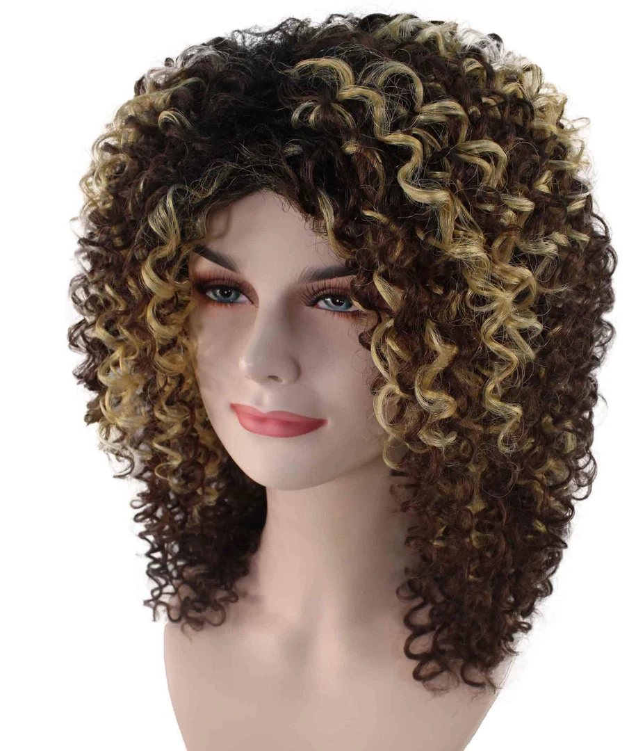 BC Pop Goddess | Women's Brown Color Curly Shoulder Length Trendy Pop Goddess Wig 2 BC Pop Goddess | Women's Brown Color Curly Shoulder Length Trendy Pop Goddess Wig