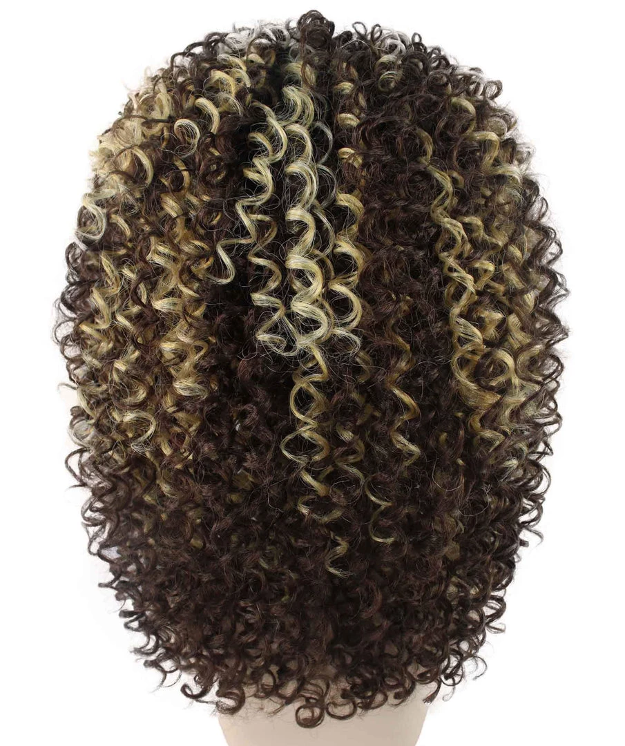 BC Pop Goddess | Women's Brown Color Curly Shoulder Length Trendy Pop Goddess Wig 4 BC Pop Goddess | Women's Brown Color Curly Shoulder Length Trendy Pop Goddess Wig