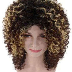 BC Pop Goddess | Women's Brown Color Curly Shoulder Length Trendy Pop Goddess Wig 15 BC Pop Goddess | Women's Brown Color Curly Shoulder Length Trendy Pop Goddess Wig