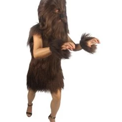 HPO Unisex Women's Hairy Warrior Ape Military Leader Resistance Fighter Multiple Colors Option Cosplay Unisex Costume And Wig Bundle