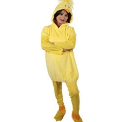 HPO Adult Women's Yellow And Pink Dress Chicken Costume Bundle