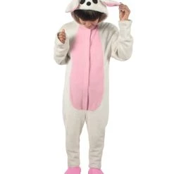 HPO Adult Women's White And Pink Dress Rabbit Costume Bundle