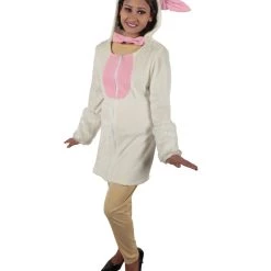 HPO Adult Women's White And Pink Dress Sheep Costume Bundle 16 HPO Adult Women's White And Pink Dress Sheep Costume Bundle