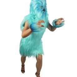 HPO Unisex Women's Hairy Warrior Ape Military Leader Resistance Fighter Multiple Colors Option Cosplay Unisex Costume And Wig Bundle