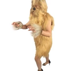 HPO Unisex Women's Hairy Warrior Ape Military Leader Resistance Fighter Multiple Colors Option Cosplay Unisex Costume And Wig Bundle