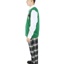 HPO Adult Men's Korean Zombie Bloodstain School Uniform With Green Sweater Vest | Multiple Size Options 11 HPO Adult Men's Korean Zombie Bloodstain School Uniform With Green Sweater Vest | Multiple Size Options