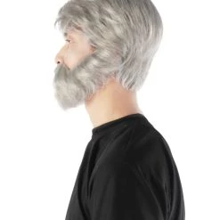 Adult Men's 10" Short Length Halloween Cosplay John Thorton Costume Wig, Synthetic Soft Fiber Hair With Long Beard Included | HPO 11 Adult Men's 10