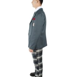 HPO Adult Men's Korean Zombie Bloodstain School Uniform With Grey Blazer | Multiple Size Options 11 HPO Adult Men's Korean Zombie Bloodstain School Uniform With Grey Blazer | Multiple Size Options