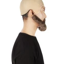 HPO Adult Men's Video Game God Of War Demigod Warrior Bald Cap With Beard