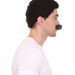 HPO Men's Doctor Eggman Robotnik Long Curly Mustache Multiple Color Options