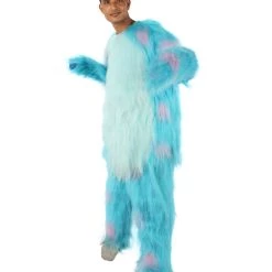HPO Blue And Pink Scare Monster Costume - Long Synthetic Fibers Men's