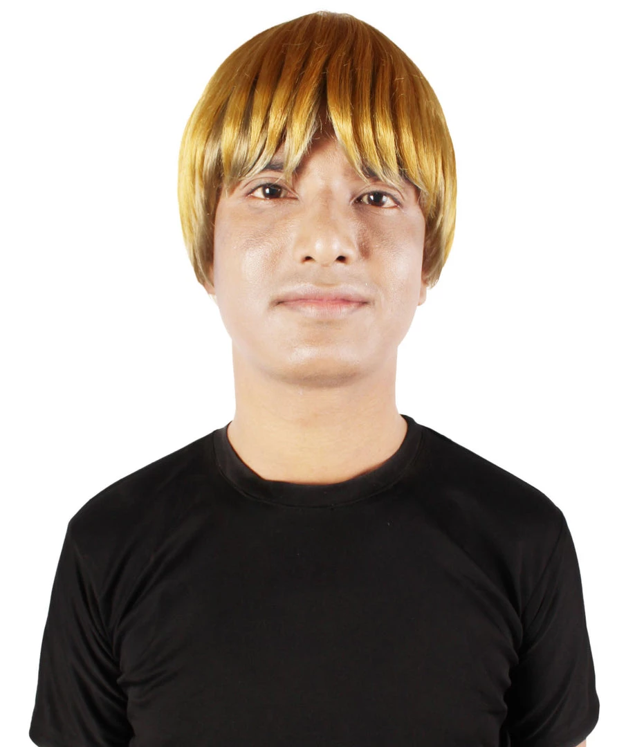 HPO Adult Men's Anime Manga Titan Attack Blonde Undercut Wig 2 HPO Adult Men's Anime Manga Titan Attack Blonde Undercut Wig
