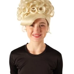 HPO Adult Women's Blonde American Rapper Curly Updo High Fashion Wig