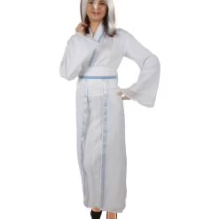 HPO Men's Adult Women’s Chinese Mythological Snake Animated Movie White & Silver Costume