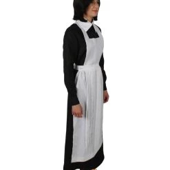 HPO Adult Women’s 55” Long Black And White Anime Movie Maid Costume