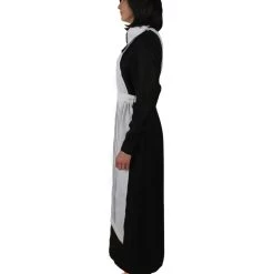 HPO Adult Women’s 55” Long Black And White Anime Movie Maid Costume