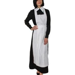 HPO Adult Women’s 55” Long Black And White Anime Movie Maid Costume