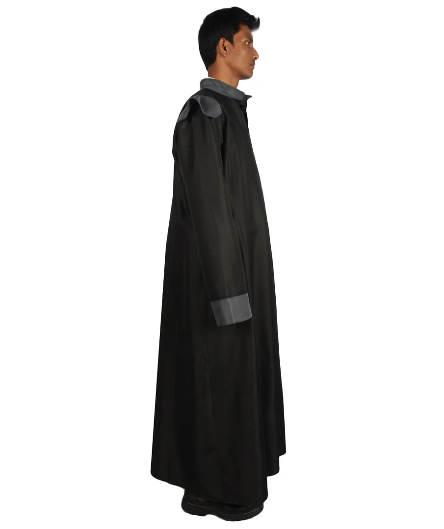 HPO Adult Men's Warlock Coat Vampire Lord Victorian Steampunk Costume | Black Halloween Costume 6 HPO Adult Men's Warlock Coat Vampire Lord Victorian Steampunk Costume | Black Halloween Costume