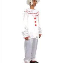 HPO Adult Men's Clown Costume | Silver Cosplay Costume
