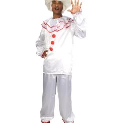 HPO Adult Men's Clown Costume | Silver Cosplay Costume