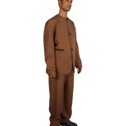 HPO Adult Men's 70's Singer Costume | Brown Cosplay Costume 14 HPO Adult Men's 70's Singer Costume | Brown Cosplay Costume