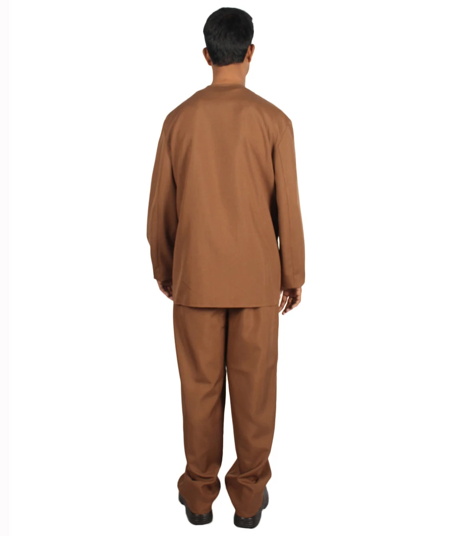 HPO Adult Men's 70's Singer Costume | Brown Cosplay Costume 5 HPO Adult Men's 70's Singer Costume | Brown Cosplay Costume