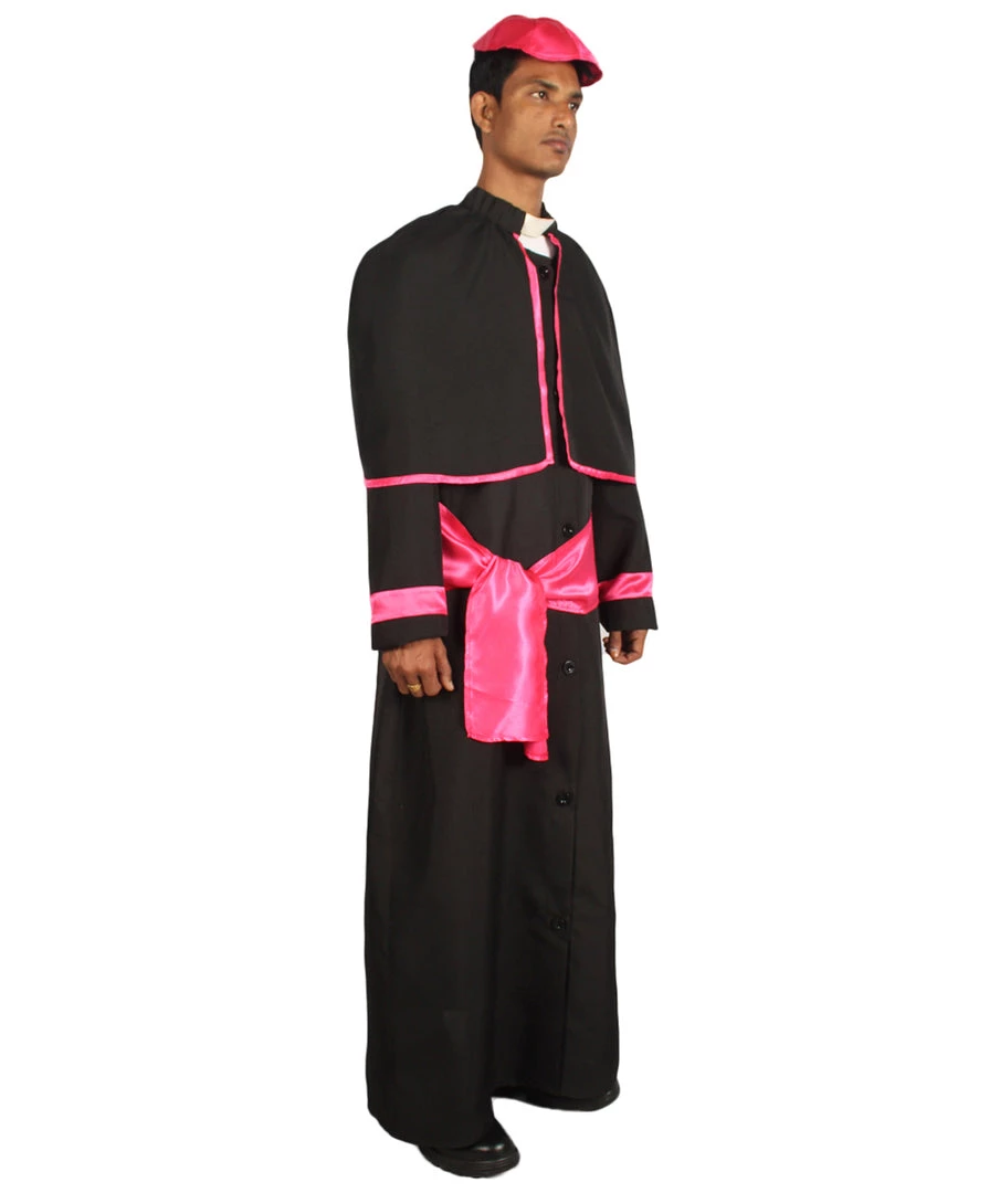 HPO Adult Men's Cardinal Costume | Black & Pink Cosplay Costume 7 HPO Adult Men's Cardinal Costume | Black & Pink Cosplay Costume