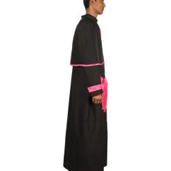 HPO Adult Men's Cardinal Costume | Black & Pink Cosplay Costume