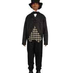 HPO Adult Men's Actor Costume | Black & White Halloween Costume