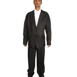 HPO Adult Men's 70's Singer Costume | Black Cosplay Costume