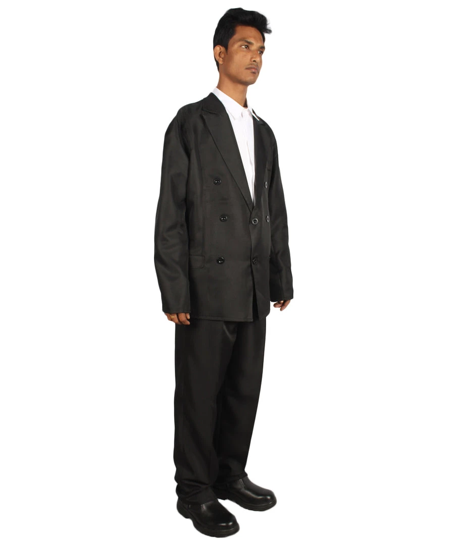 HPO Adult Men's 70's Singer Costume | Black Cosplay Costume 7 HPO Adult Men's 70's Singer Costume | Black Cosplay Costume