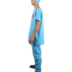 HPO Adult Men's Doctor Uniform Costume | Blue Cosplay Costume