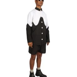 HPO Adult Men's Splatoon Costume | Black & White Cosplay Costueme 14 HPO Adult Men's Splatoon Costume | Black & White Cosplay Costueme