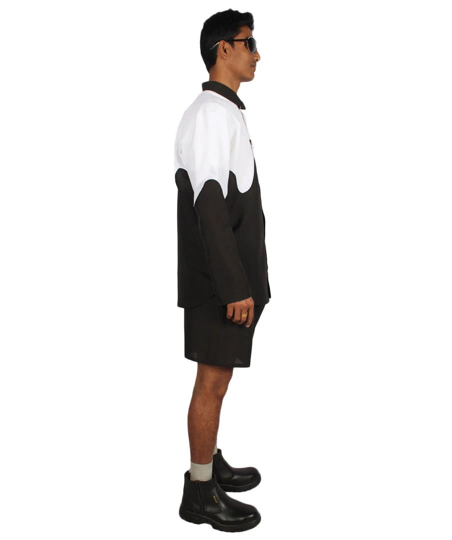 HPO Adult Men's Splatoon Costume | Black & White Cosplay Costueme 6 HPO Adult Men's Splatoon Costume | Black & White Cosplay Costueme