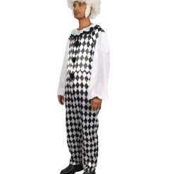 HPO Adult Men's Clown Costume | Black & White Cosplay Costume 11 HPO Adult Men's Clown Costume | Black & White Cosplay Costume
