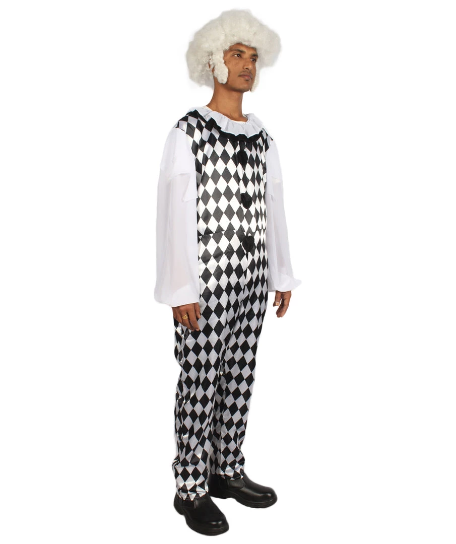 HPO Adult Men's Clown Costume | Black & White Cosplay Costume 7 HPO Adult Men's Clown Costume | Black & White Cosplay Costume