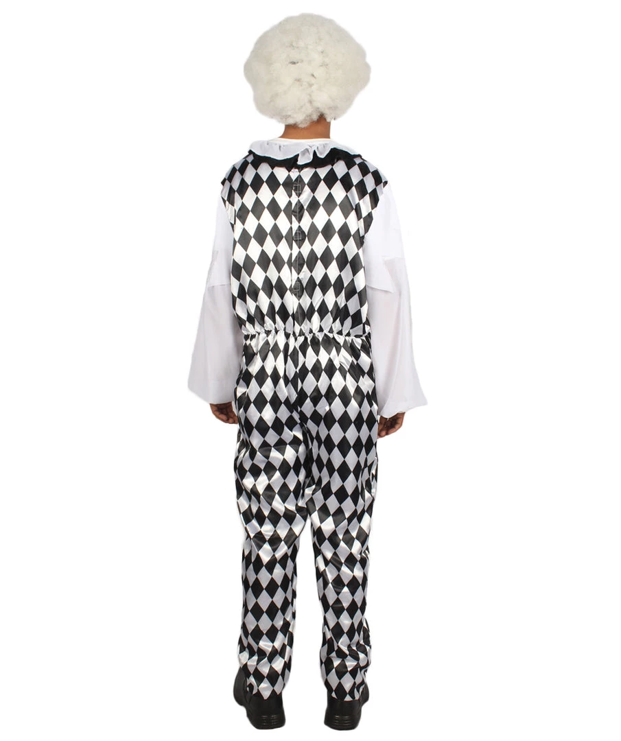 HPO Adult Men's Clown Costume | Black & White Cosplay Costume 5 HPO Adult Men's Clown Costume | Black & White Cosplay Costume
