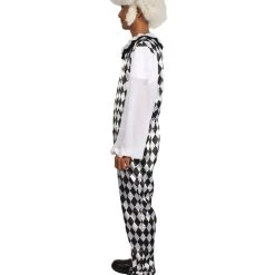 HPO Adult Men's Clown Costume | Black & White Cosplay Costume 12 HPO Adult Men's Clown Costume | Black & White Cosplay Costume
