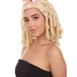 HPO Womens Blonde Princess Wig | Dreadlock Medium Royal Cosplay Halloween Wig | Premium Breathable Capless Cap Women's 12 HPO Womens Blonde Princess Wig | Dreadlock Medium Royal Cosplay Halloween Wig | Premium Breathable Capless Cap Women's